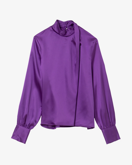 Purple blouse on a white background