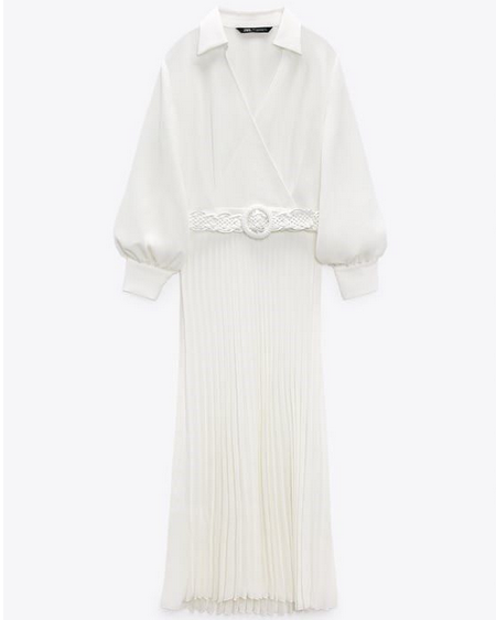 Плисирана рокля ZARA